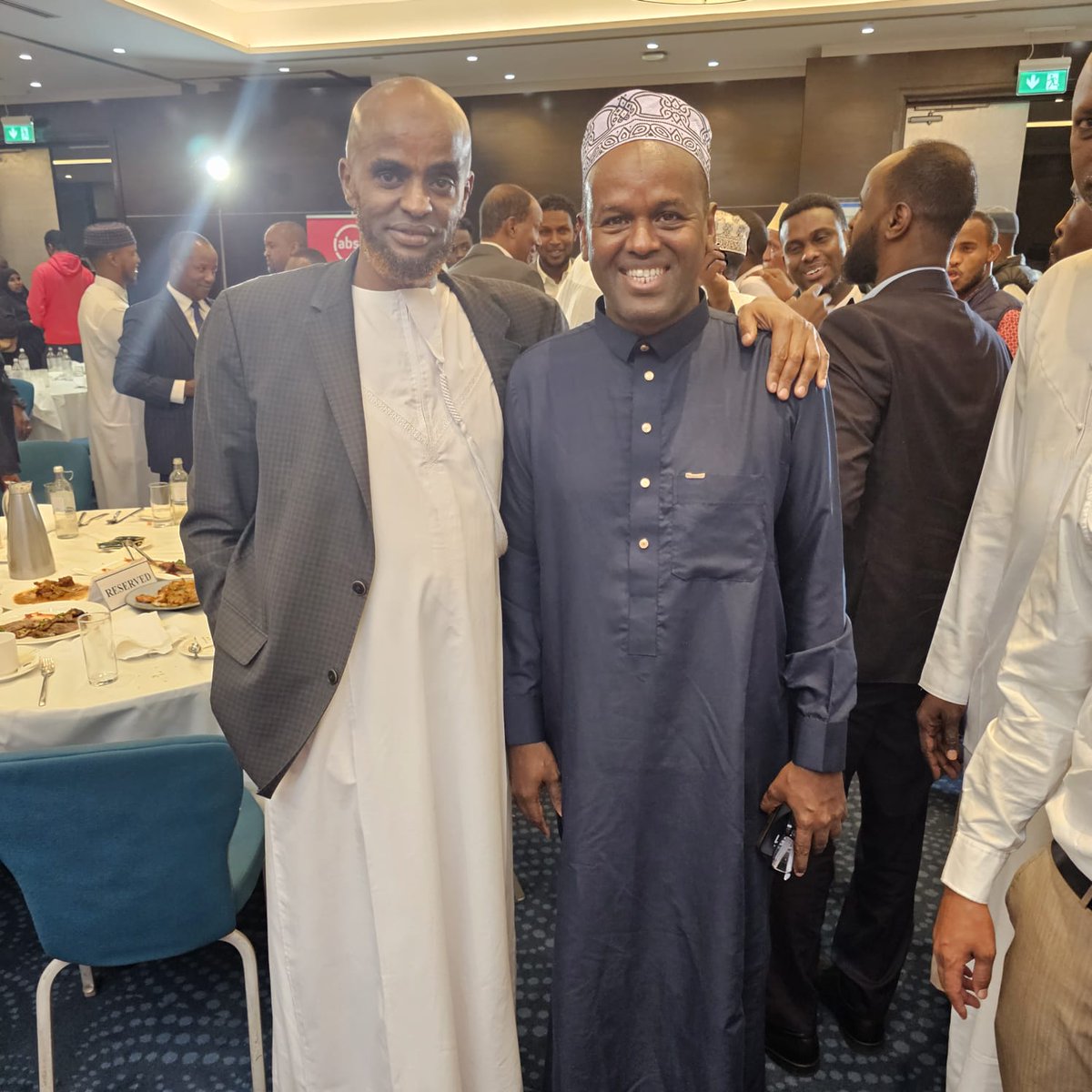 With @abdy_mohamed CEO @AbsaKenya during the bank's Iftar event last night at the @RadissonBlu