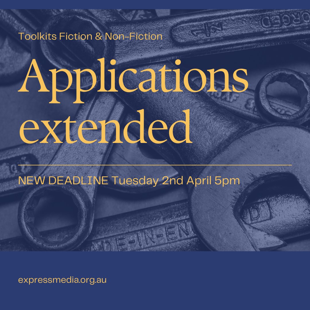 Wanted to apply for Toolkits but ran out of time? Don't even worry about it - we've extended applications over the long weekend so you now have until Tuesday 5pm AEDT! ⏰🐇 expressmedia.org.au/programs/toolk…