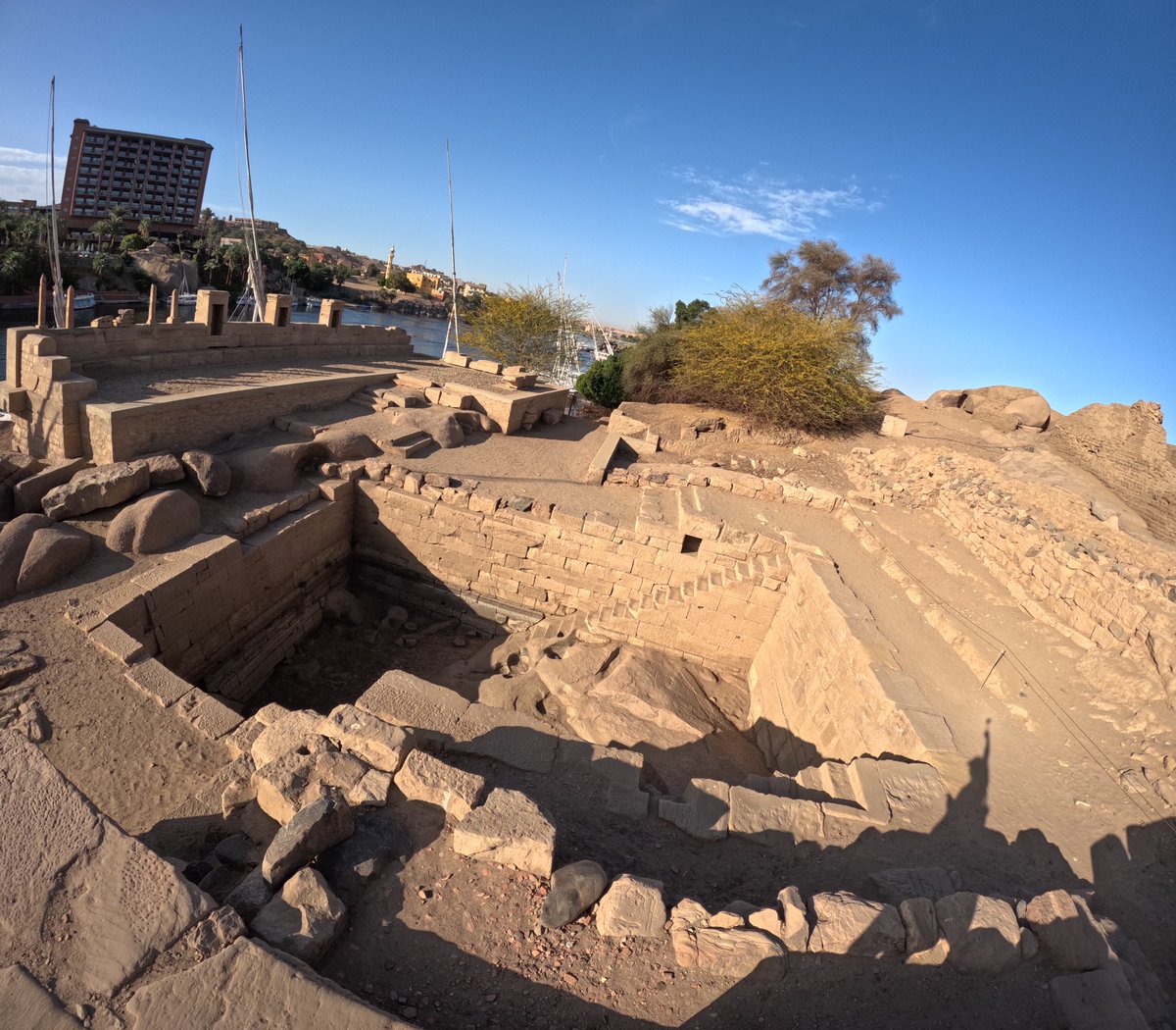 Nilometer of Khnum-Temple at #Elephantine #Aswan #Nile #Egypt