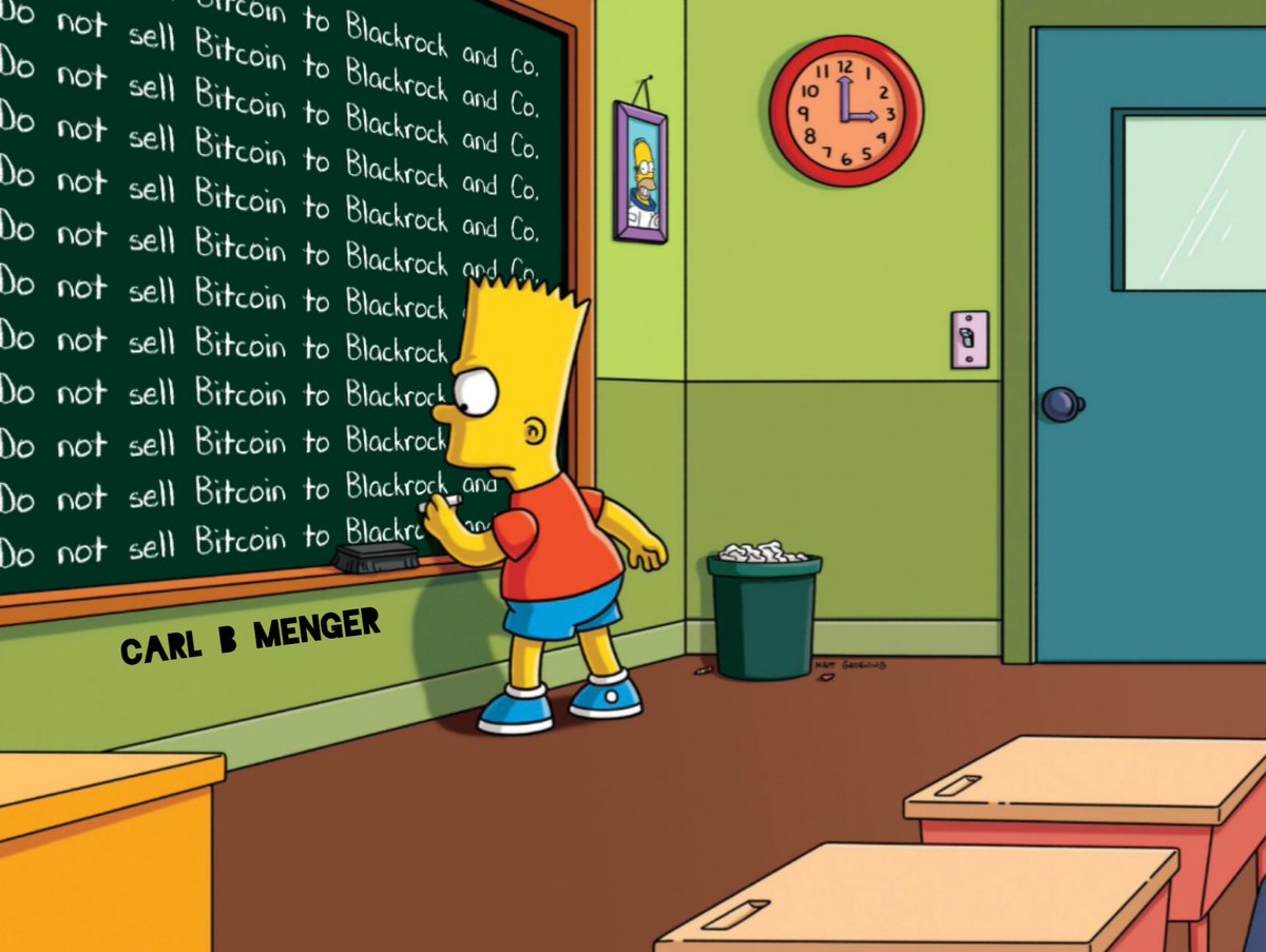 Do not sell your #Bitcoin to Blackrock and Co. Do not sell your #Bitcoin to  Blackrock and Co. Do not sell your #Bitcoin to Blackrock and Co. Do not sell  your #Bitcoin