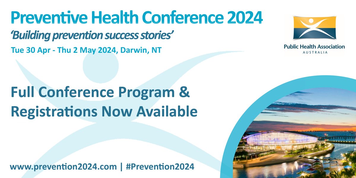 The full #Prevention2024 Program is now available, showcasing an engaging agenda of esteemed Keynote Speakers, covering a myriad of #PreventiveHealth issues. View the program & register now to join us in Darwin: prevention2024.com