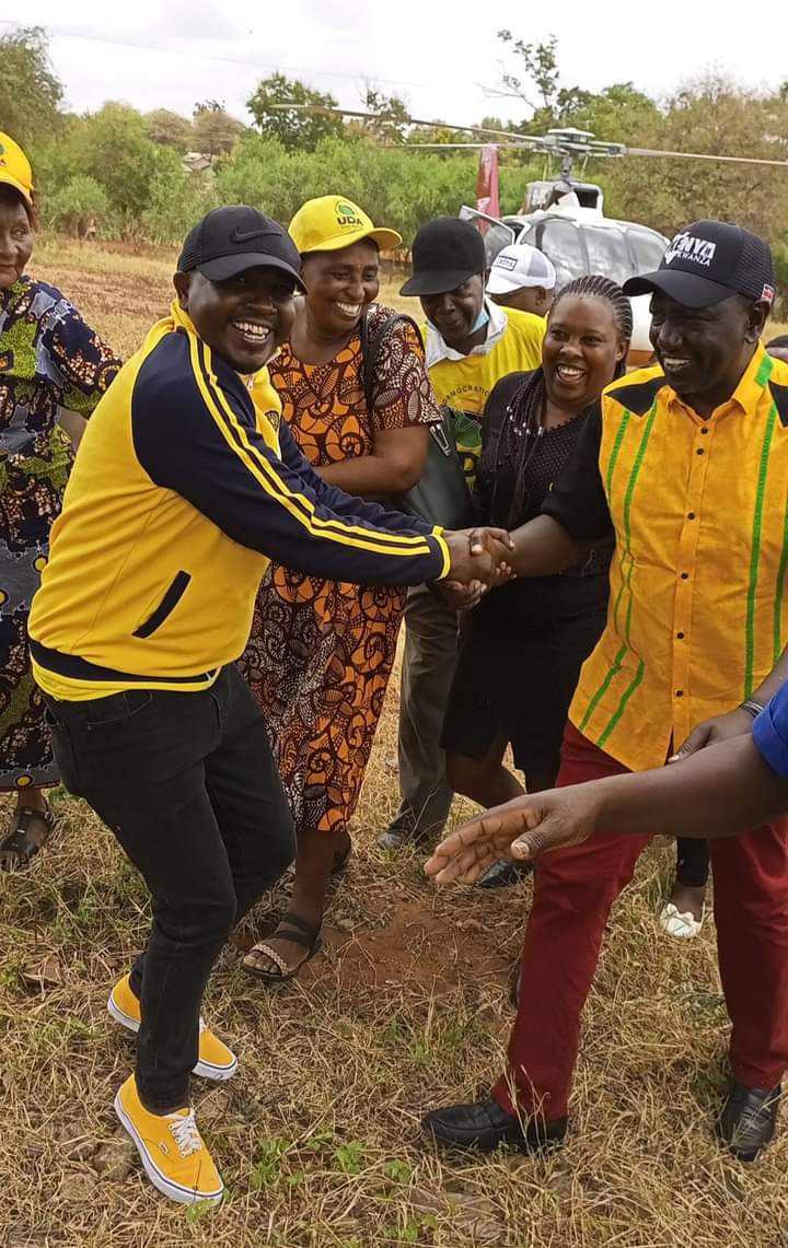 Here First man to host  our president  <a href="/WilliamsRuto/">William Samoei Ruto, PhD</a>  in Mwingi Town during campaigning time. good memory .Help this man  to meet president Ruto again to shake same hand of victory.(Kalong'o, 0722 921666).<a href="/MikeSonko/">Mike Sonko</a> <a href="/NdindiNyoro/">Ndindi Nyoro</a> <a href="/MamaRachelRuto/">Mama Rachel Ruto, EGH</a> <a href="/nduyamuthama/">Johnson Muthama, CBS</a> <a href="/KIMANIICHUNGWAH/">Kimani Ichung’wah</a>