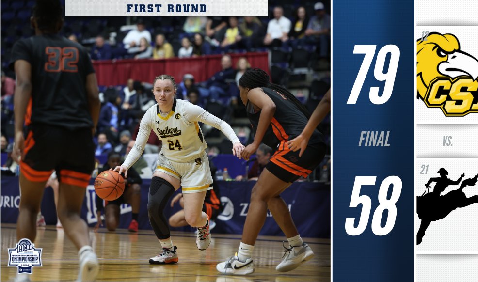 🦅CSI soars on Southern Idaho defeats Connors State 79-58 and will move on to the 2024 #NJCAABasketball DI Women's Championship Second Round. njcaa.org/championships/…