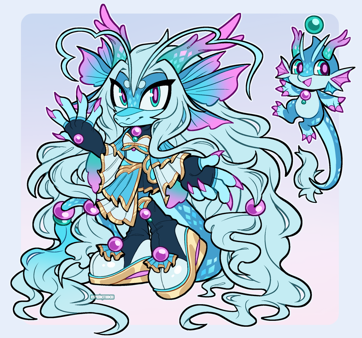 「water dragon custom for  !! i was also v」|✄ 𝖕𝖔𝖓𝖙𝖎 ---のイラスト