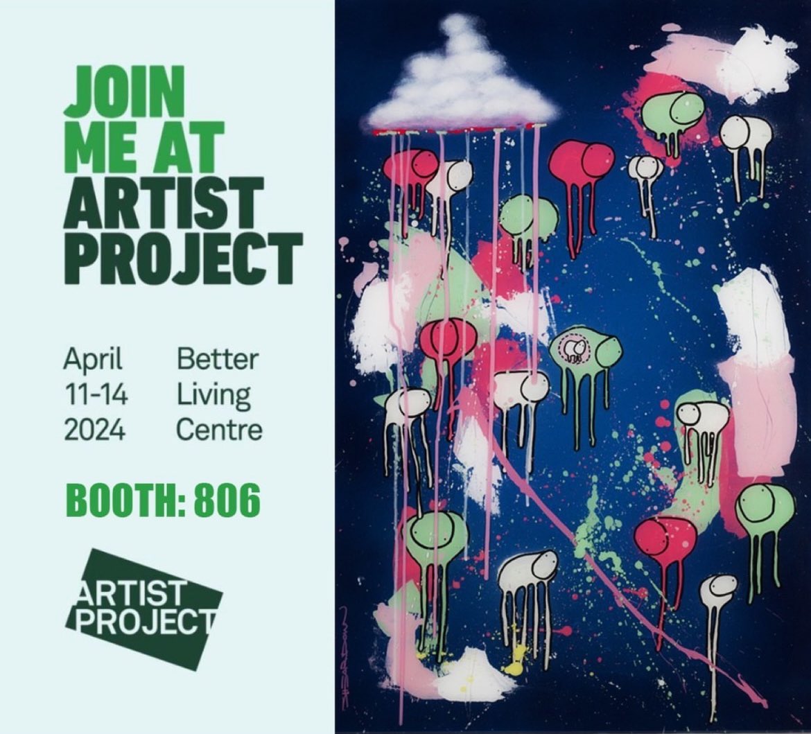 Two weeks to go until @artistprojectto 
April 11 - 14, 2024 
Booth: 806 
#RAININGCOWS #morgansheardown 

#artistproject #artistproject2024 #torontoartistproject #torontoartgallery #torontoartfair
