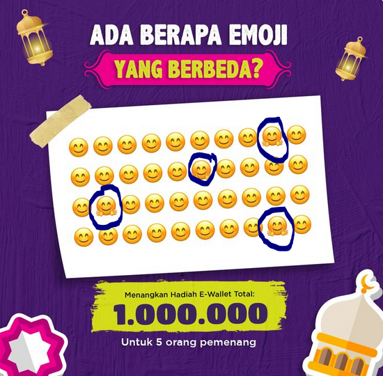 @AXISgsm Sesuai jawaban di gambar, yakni ada 4 emoji berbeda. #EmangKitaBeda

Yuk kak @Mugniar @idahceris @fitrian ikutan juga kuisnya :)