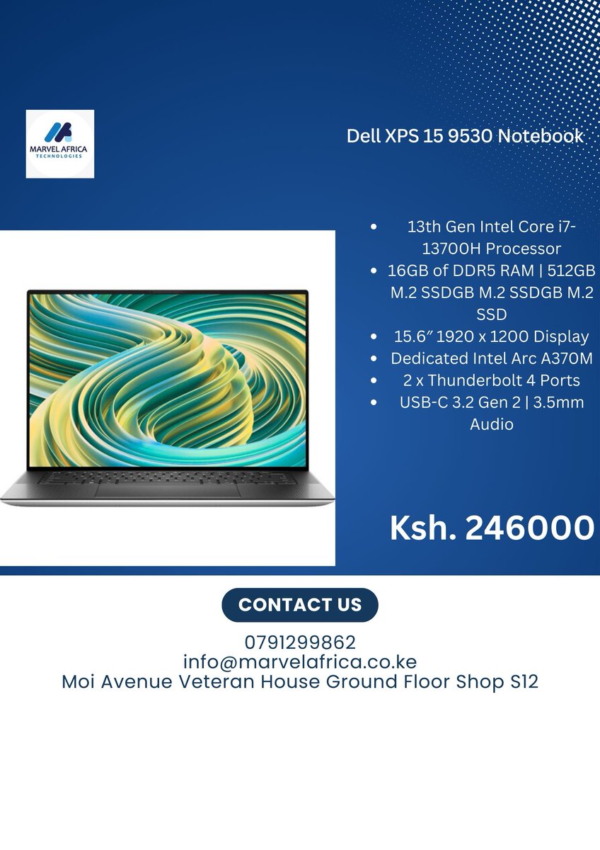 Marvelafricatec's tweet image. Elevate your productivity with Dell's executive laptops. Sleek design, powerful performance, and unmatched reliability. Experience the difference today! 💼💻 #DellLaptops #ExecutiveTech
rb.gy/jf0wam