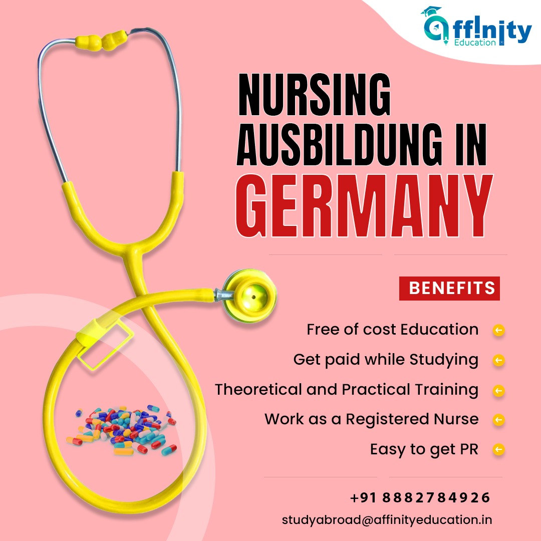 Embark on Your Nursing Journey in Germany with Affinity Education: Free Education, Paid Training, and Seamless Path to PR! 🇩🇪💉 #NursingAusbildung #StudyAbroad #CareerInHealthcare