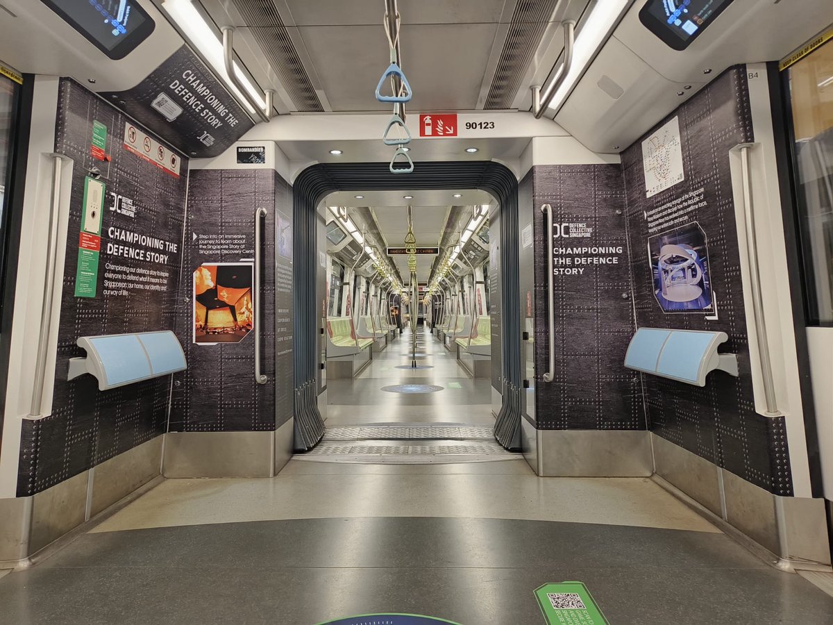 Commuters to Expo MRT Station would have noticed some elements of the Singapore Navy Museum showcased there. Many thanks to @SBSTransit_Ltd for their collaboration with Defence Collective Singapore.