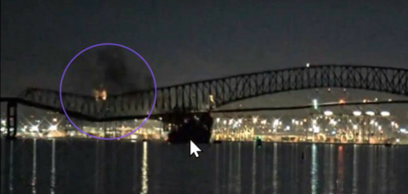 JackStr42679640's tweet photo. Explosive charges were already on the bridge.

Join Ezra A. Cohen