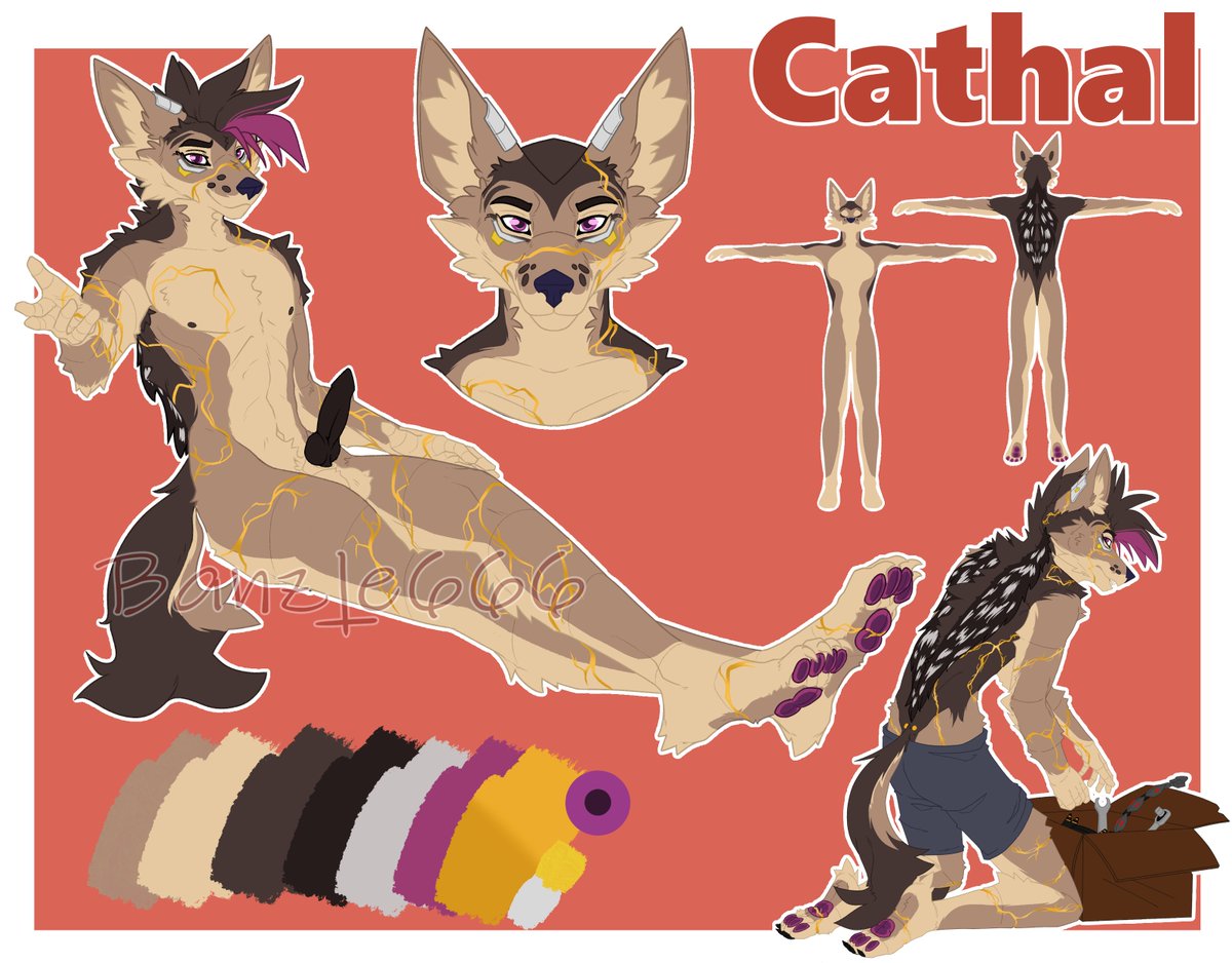 banzie6661's tweet image. Finished gift for @zerbImmelmannAD
#furry #furryreference #myart #gift