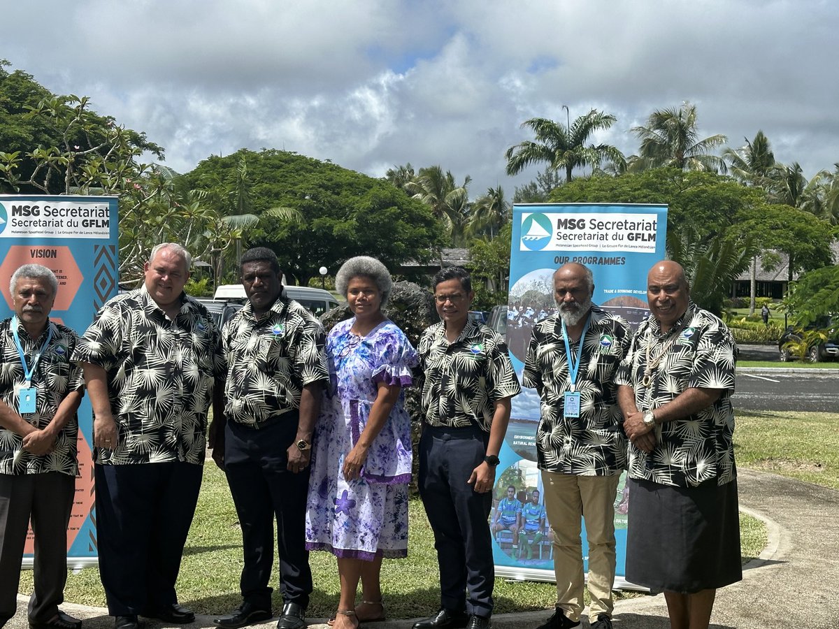 MSG Foreign Ministers in Port Vila today under the Chairman of Vanuatu 🇻🇺 Minister Johnny Koanapo. Minister Koanapo contributed to MSG’s 36 year old journey. MSG is on firm grounds financially now looking to the future. Discussing a more forward looking ambitious agenda.