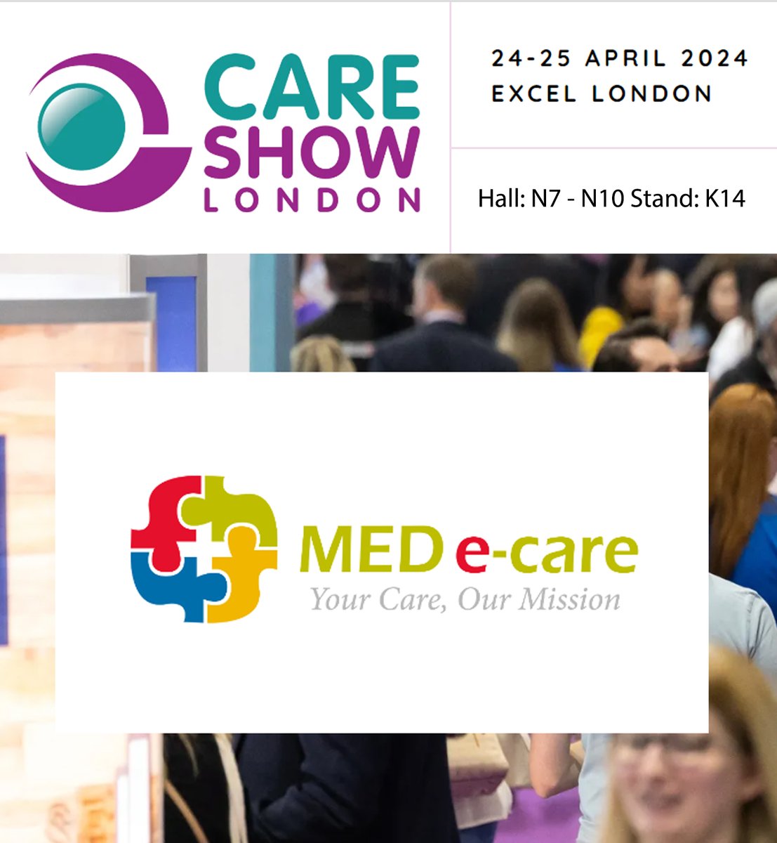 Are you going to the @CareShow London?

WHERE: London Excel
WHEN: 24-25 April 2024

Make sure you put a visit to stand K14 into your plans 😊 

#CareShow2024 #CareShowLondon