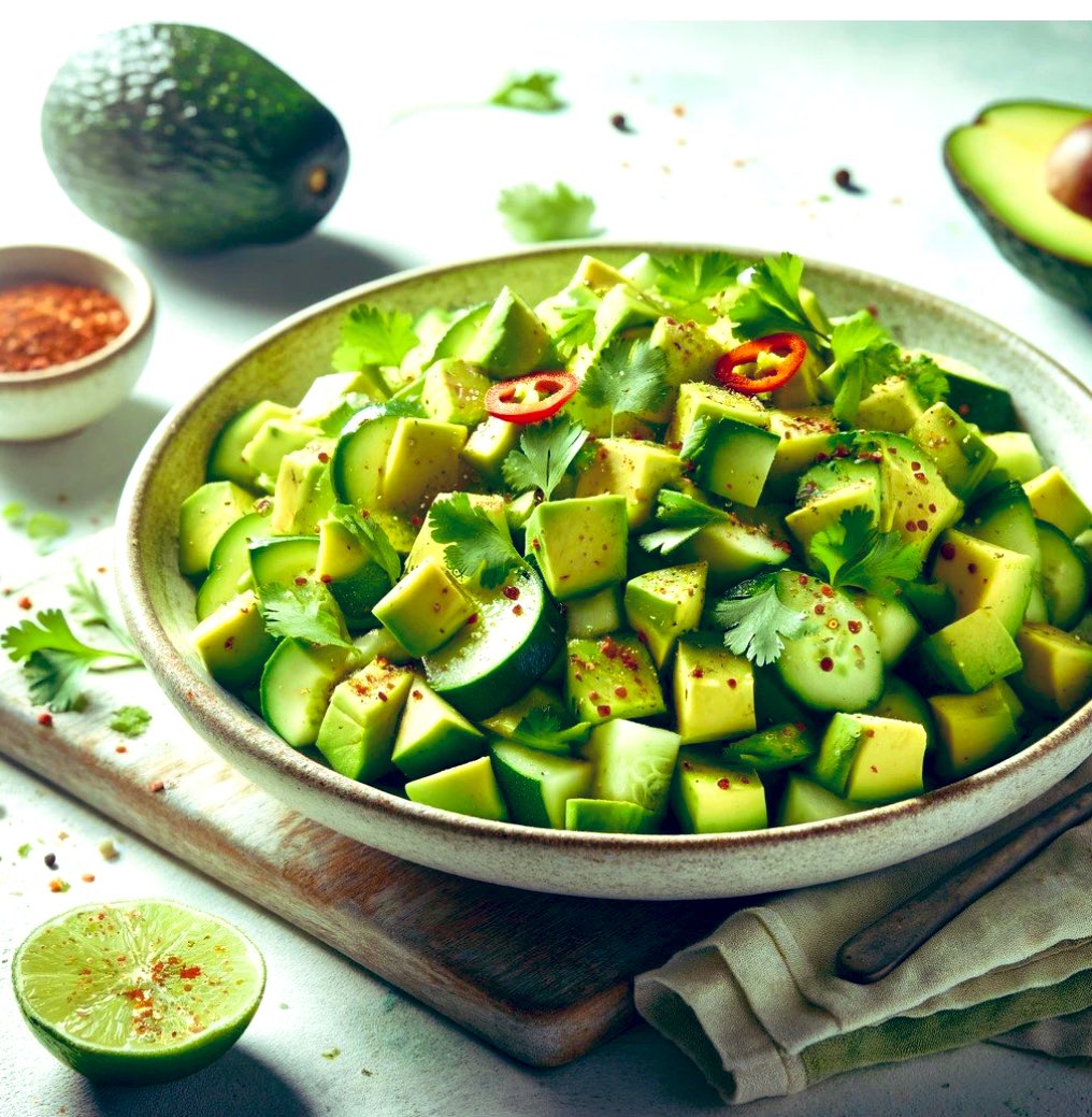 Refreshing, nutritious & perfect for any day - try my Avocado & Cucumber Salad 🥑🥒! Packed with healthy fats, hydration & a zing of lemon, it's your go-to for a quick, revitalising meal.#HealthyEating #GlowFromWithin #AvocadoLove #nutritionaltherapy #midlifewomen 

Recipe