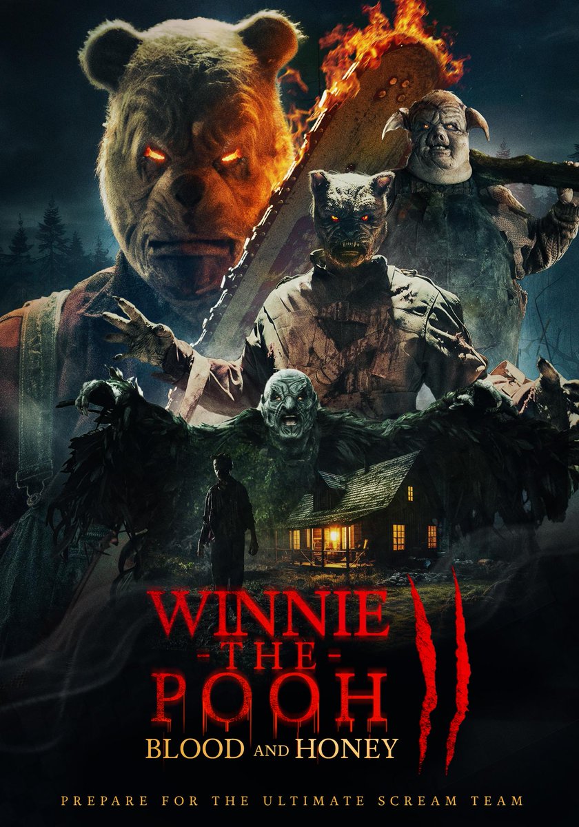 Bigger budget=more mayhem and bigger kills. #WinniethePoohBloodandHoney2 was exactly what I wanted it to be and more. Did I have issues with some of it sure but man was it a blast…and the Bambi tease! Bring on the Poohniverse! #horror #200daysofhorror