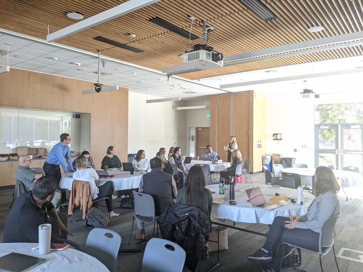 AgAID_Institute's tweet photo. Yesterday, the AgAID Institute, Career Connect Washington Partners, WSU Student Success and Academic Programs, & @ncwtech hosted the first Washington AgTech adult workforce development & education group meeting at @WVC #AgTech #WorkforceDevelopment #EducationalPathway #Innovation https://t.co/zhLb9z01qk