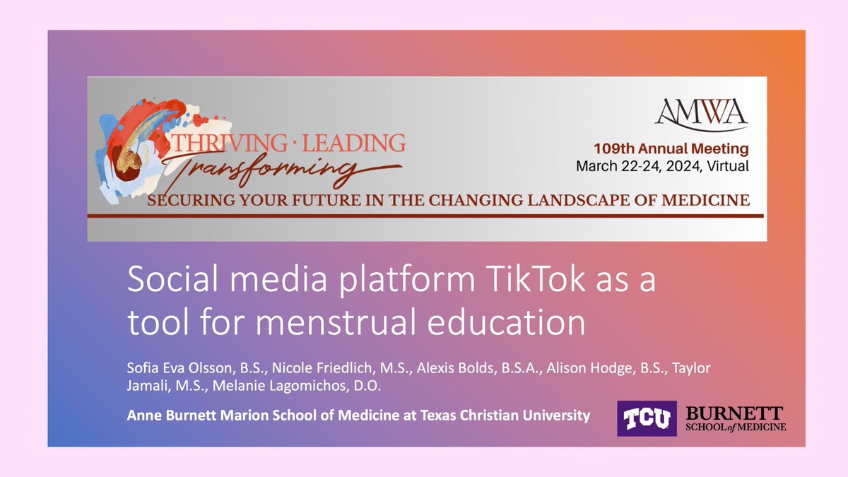 TCU Burnett AMWA tweet media
