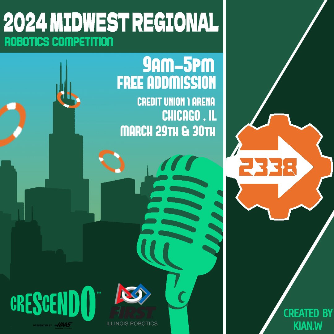 Congratulations to Kian for getting honorable mention for the Midwest Regional Poster Competition!

#firstisforeveryone #illinoisfirst #illinoisfrc