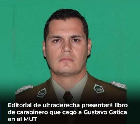 elisaneumann7's tweet photo. ¡No compres tus libros en la cadena Librería Antartica. Marca que permite la presentación del libro del carabinero y verdugo Claudio Crespo que cegó las vidas de tantas compañeras y compañeros, entre ellos de Gustavo Gatica! No a la impunidad, NO a Librería Antartica. https://t.co/ddQkJSU5qk