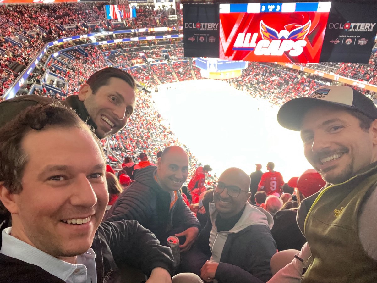 Always fun to be out with #UOB fellows. Let’s go @Capitals! @NCICCR_UroOnc