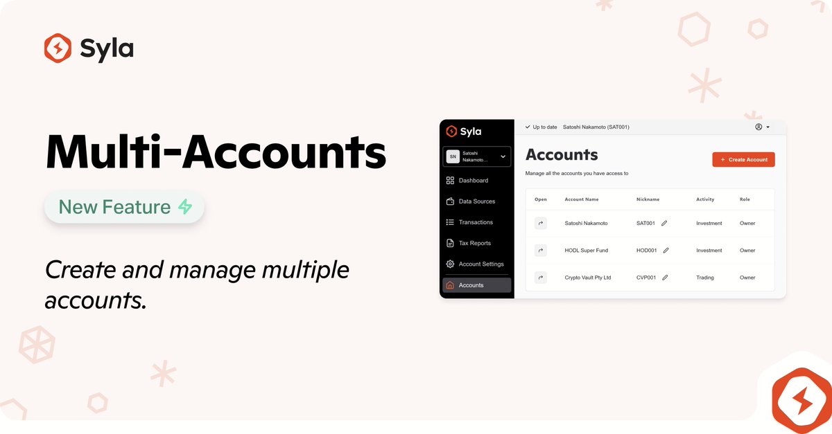 🚀 New Multi-Account Feature. Streamline crypto tax reporting for multiple entities, all under one login.

🔺 Simple: Quick to create.
🔺 Efficient: Manage up to hundreds of accounts.
🔺 Convenient: Instantly switch between accounts.

To create a new account:
Use the Account