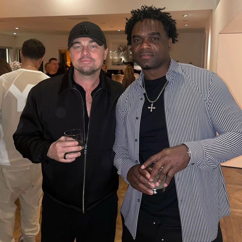 New/old photo of Leo and Edgerrin James 👏🏼 (March 11th) #dicaprio #leodicaprio