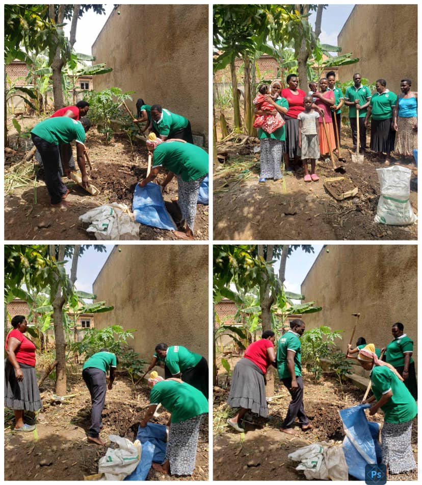Invest in what's real and clean. It's healthier for us and better for the environment. A day well spent as Uwera team setting up a vegetable garden for madam Ruth a resident of Kimbejja. Let all of us prioritize our health in all aspects.