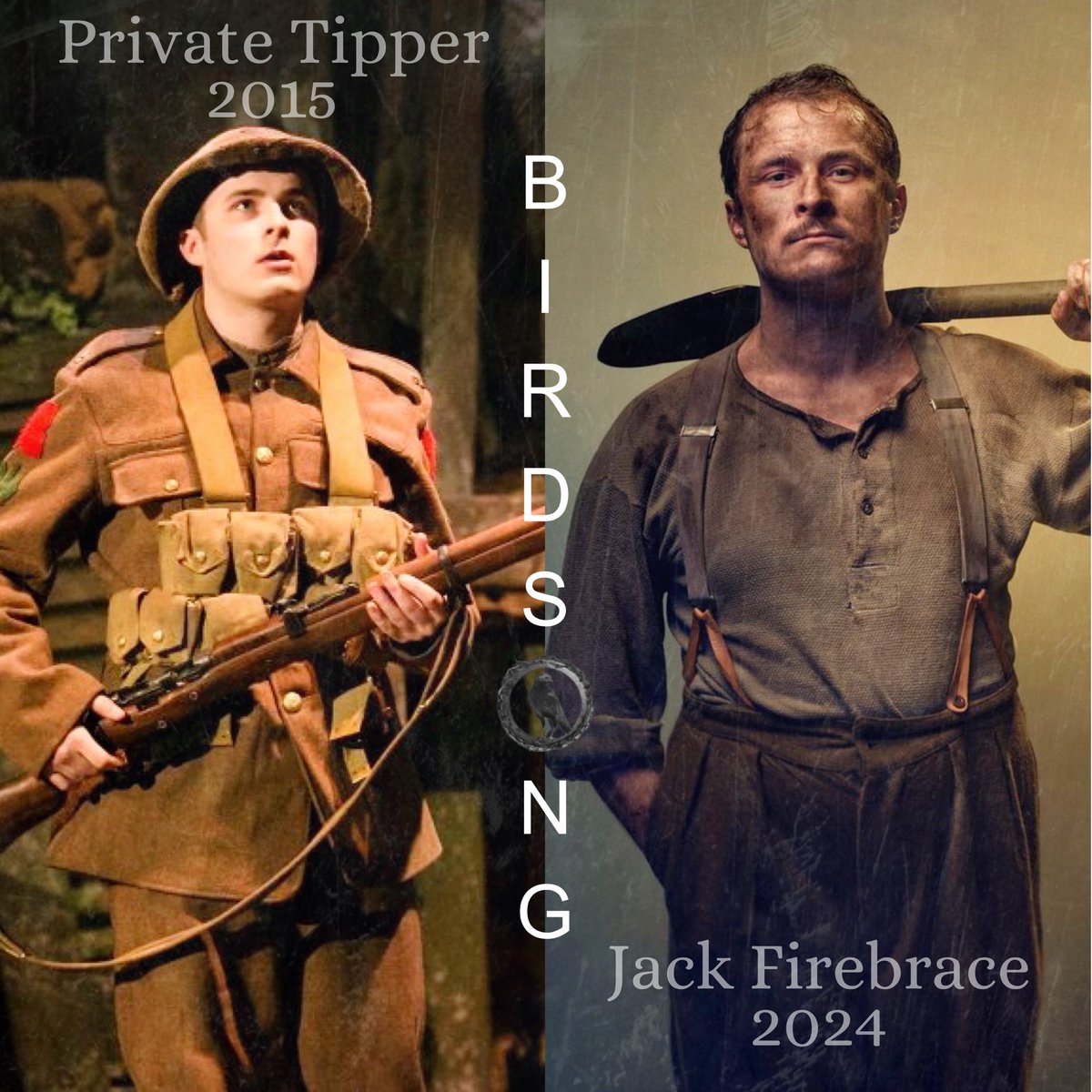 TeamMaxBowden5's tweet photo. After nine years since Max’s portrayal of Private Tipper, he returns to the theatre production of Birdsong, this time stepping into the co-lead role of Jack Firebrace. 
Tickets can be found here- https://t.co/g9DoBDek5e
#MaxBowden #BenMitchell https://t.co/a1m5Zjx1TS