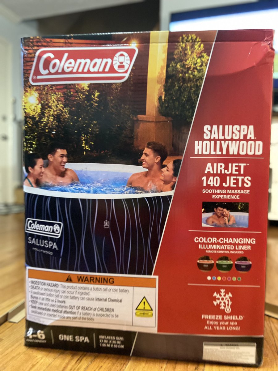 tmbrewer1842's tweet photo. Most relaxing time ever with family, neighbors & friends!! @Bestway gifted me a Coleman Saluspa Hollywood Luxe inflatable hot tub in exchange for an honest review! Thank you Bestway for & a big thank you to @Tryazon
#bestway #BestwayUSA #SALUSPA #InflatableHotTub #inflatablespa https://t.co/tz3BH5FxLk