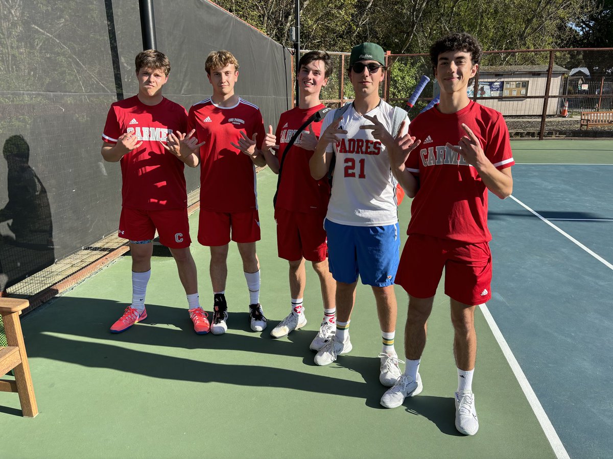 Boys Tennis defeated PG 5-2 today.  The Padres are now alone in 2nd place