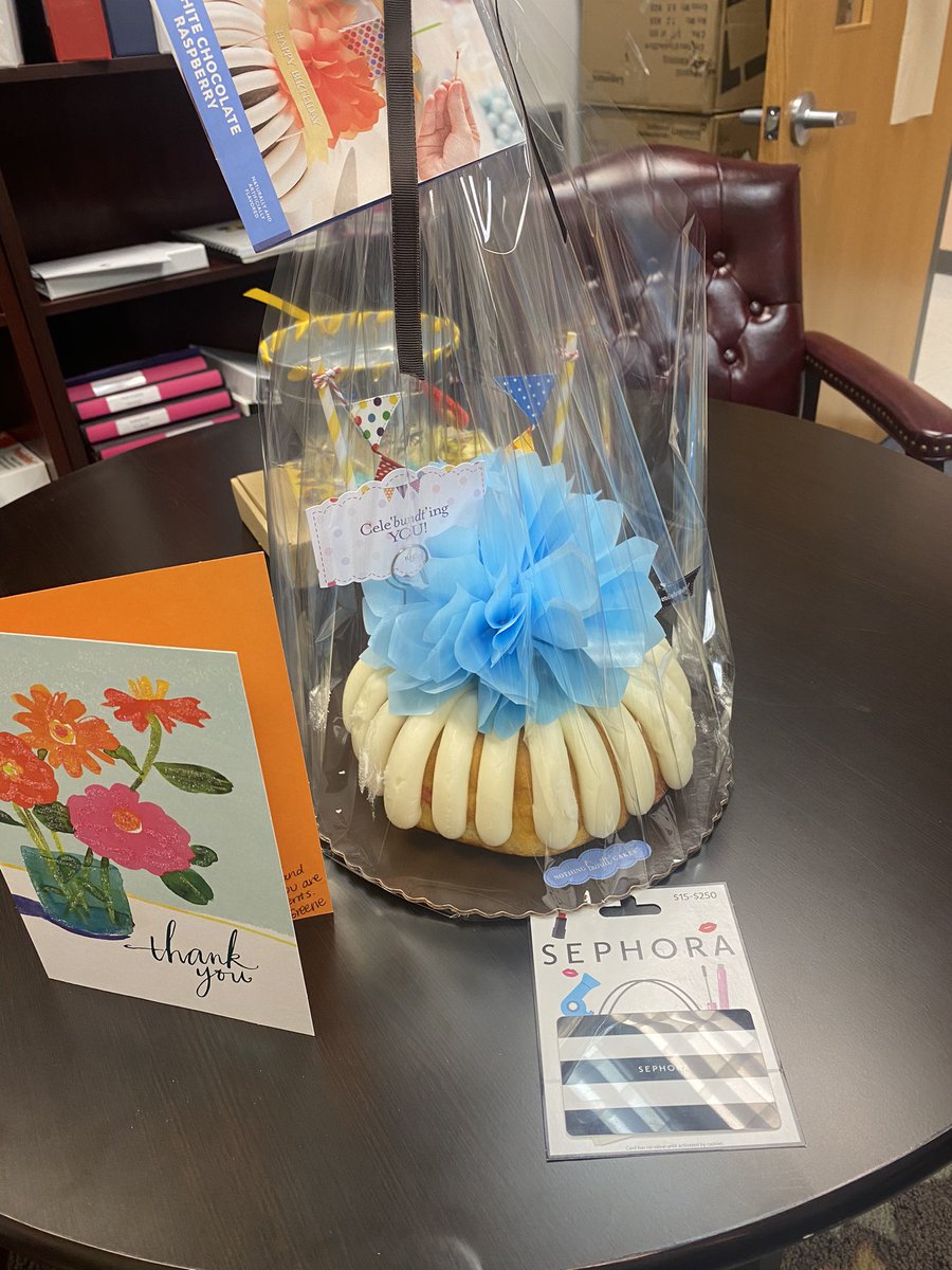 Day 2 of AP Appreciation Week came with even more goodies! Dr.Pepper, Milky Way bars, a Nothing Bundt cake, gift cards, and words of inspiration and encouragement from some wonderful staff members!💕 @PortsVASchools @ebracyPPS @nicscud @SterlingWhite59 @LWNolasco @cardellpatillo