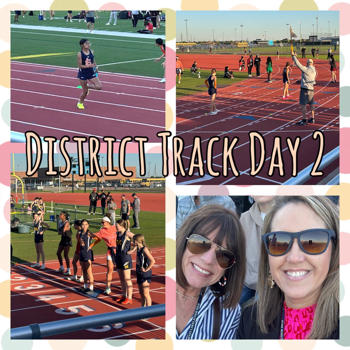 Another gorgeous night to the watch girls running events! So proud of all our athletes competing tonight! 🧡💙@spartan_speak #7LJHpride @PollyDusek @SL_Athletics