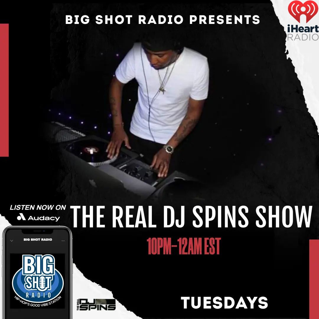 I'm Live Right Now On @iHeartRadio's @bigshotradio Featuring @mrbigshotatwork's Top 10 At 10pm Countdown, Celeb Interviews & The Spins Monster Mix Tune In From 10pm to 12am Est #Hiphop #NewMusic #LiveRadio #Fleetdjs #Mixshow #IheartRadio Tune In: ihr.fm/3ntYaMn