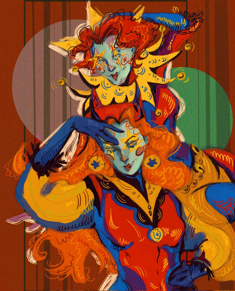 chthon_artistic's tweet photo. Вот они клоуны 
#art #digitalart  #OC #originalcharacter https://t.co/kt4o4z6o3d