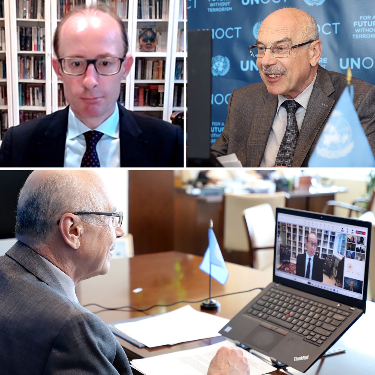 USG @un_oct Voronkov congratulated @profbensaul on his appointment as the new @un Special Rapporteur on #HumanRights and #CounterTerrorism. They discussed the Special Rapporteur's priorities for the coming years and committed to work together on issues of mutual interest.