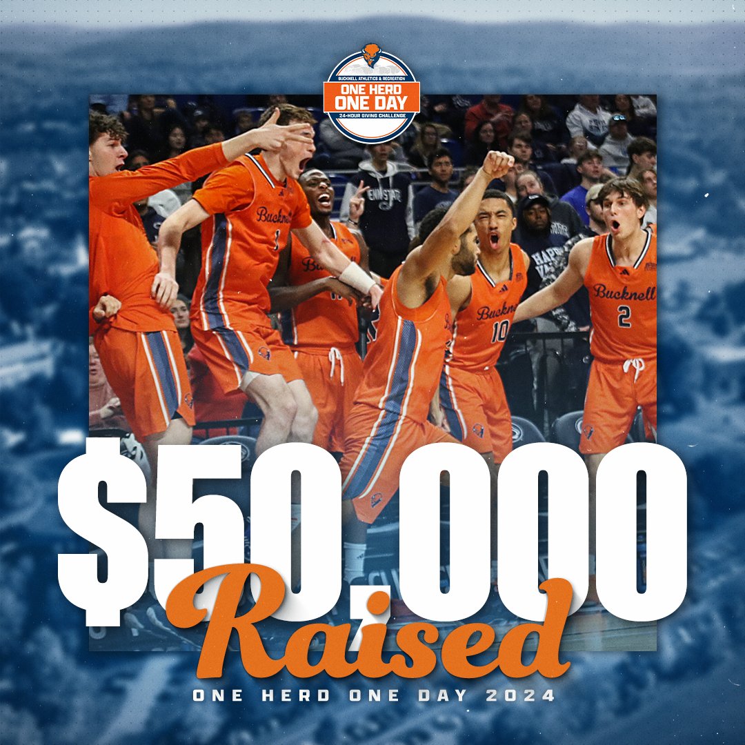 We're 12 hours into #OneHerdOneDay, and we have now eclipsed the $50,000 mark. THANK YOU to all who have participated so far. Still 12 hours to go! #rayBucknell Give Here: givecampus.com/yus8yu