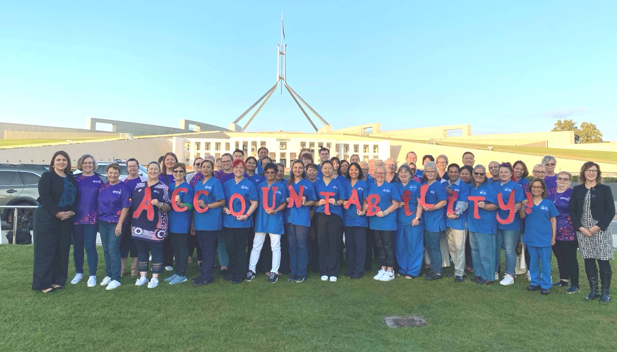 Aged care providers must be held accountable. Around 60 aged care nurses and carers from across the country have travelled to Canberra to address the ongoing failures by providers to comply with the federal government’s key aged care reforms. MORE: bit.ly/3xcevdz