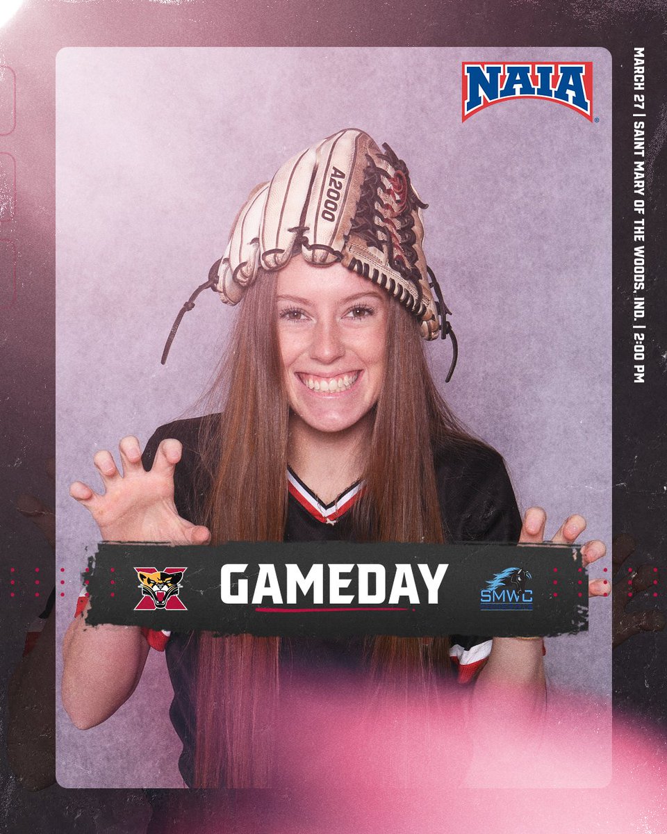 .@SXUsoftball is on the road to play Saint Mary of the Woods (Ind.) in a DH starting at 2:00 pm central today in Saint Mary of the Woods, Ind.! #GoCougs🐾🥎 #WeAreSXU 📊: smwcathletics.com/sidearmstats/s… 🖥: team1sports.com/college/?S=smm…