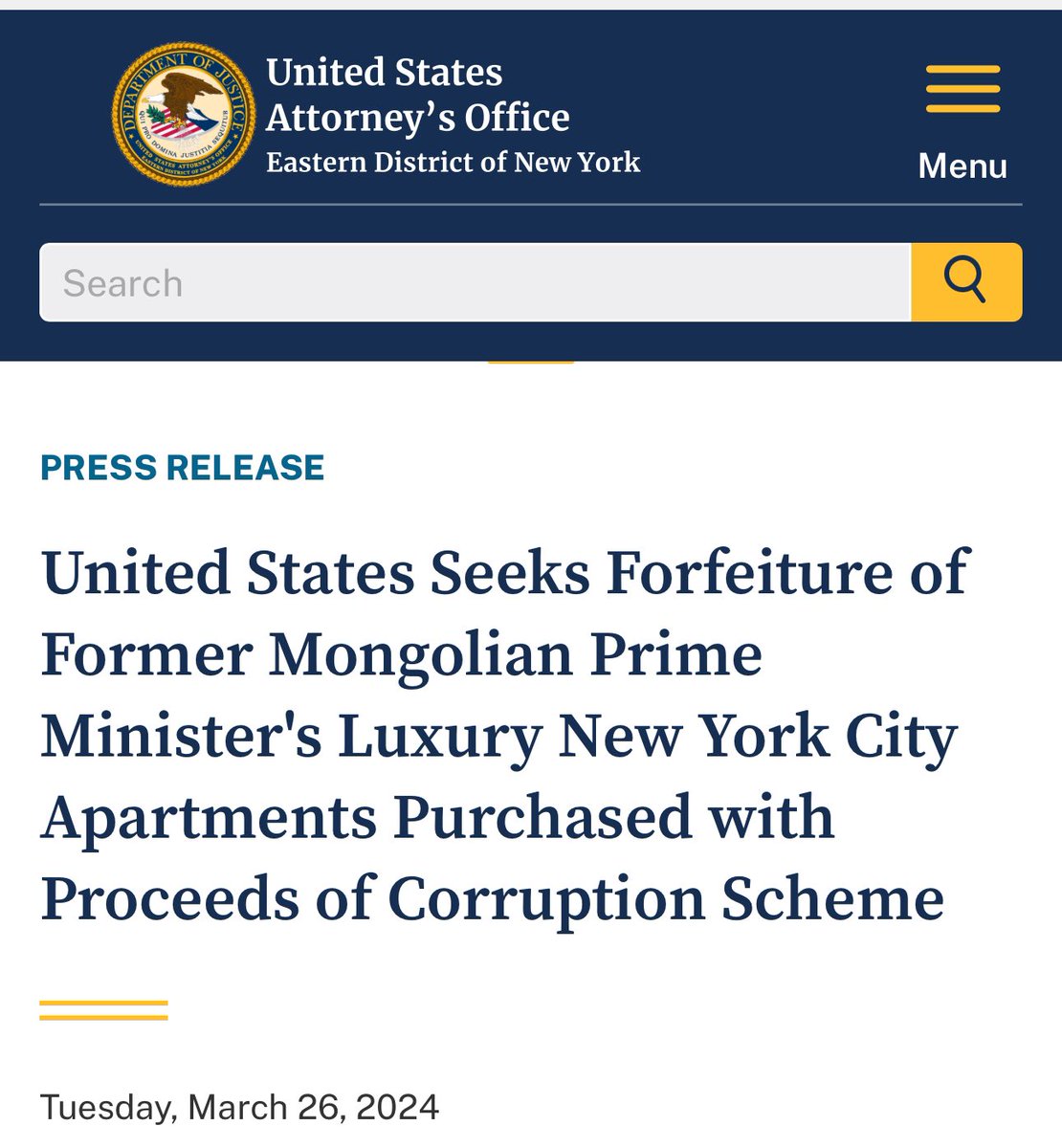 Энэ Өрөг.мн-ий эрэн сурвалжлах сэтгүүлчдийн баг бол үнэхээр сайн юм бнаа👇🏻 2,3 жилийн өмнөөс л Сү.Батболдын авлигын мөнгөө угааж авсан үл хөдлөх хөрөнгүүд гд мэдээ бэлдээд цацаад бхд маниус тоож ч авч хэлэлцээгүй дээ!!!
Гтл цаана чинь АНУ-ын холбооны мөрдөх товчоон мөрдөөд,