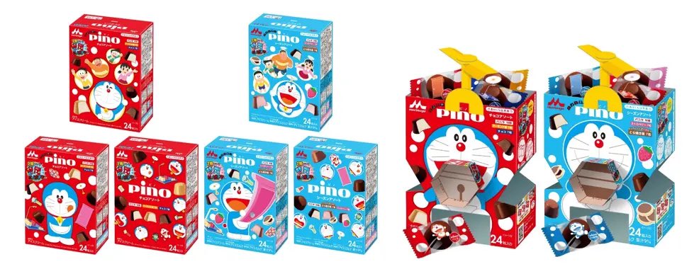 icemania's tweet photo. 【新商品】ピノ×ドラえもん✨

森永乳業「ピノ （ドラえもんパッケージ）」4月8日（月）より全国にて数量限定で新発売！

オリジナルピック・レアパッケージ・ピノガチャなども。 https://t.co/irmvW88lfL