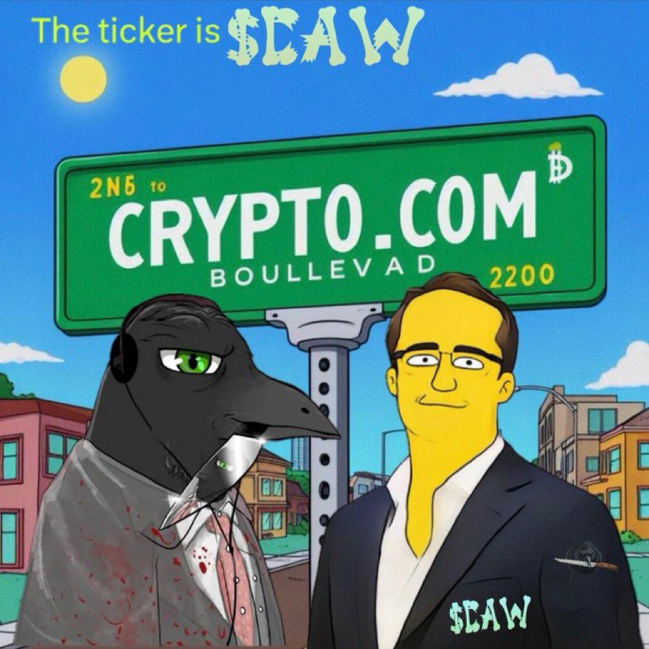 The ticker is $caw 🐦‍⬛🔪 <a href="/davidgokhshtein/">David Gokhshtein</a> 

It's on <a href="/cronosapp/"></a> / <a href="/cryptocom/">Crypto.com</a> 

You can use the @defi_wallet or any .....

Trading on <a href="/VVS_finance/">VVS-Finance</a> ........

$caw 🐦‍⬛🔪

#CroFam