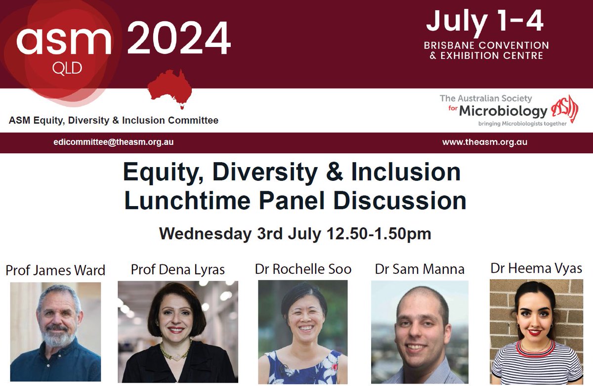 Attending #ASM2024? Make sure to check out our special panel session on equality diversity and inclusion in microbiology!