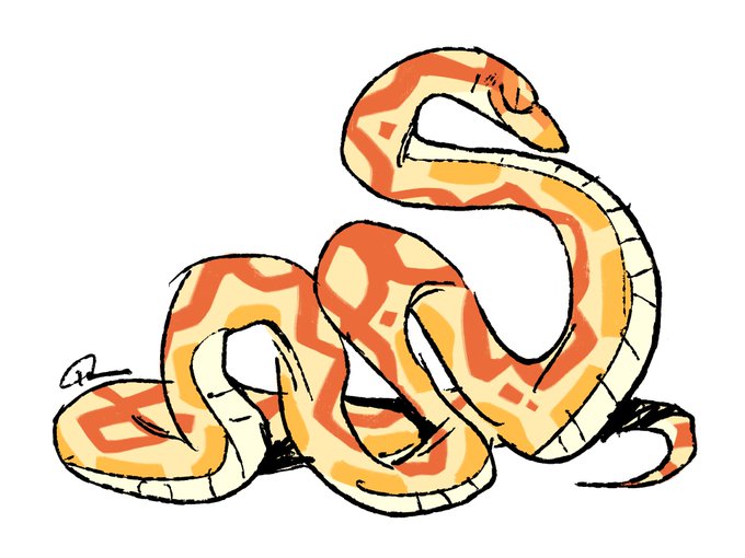 「シンプルな背景 蛇」のTwitter画像/イラスト(新着)