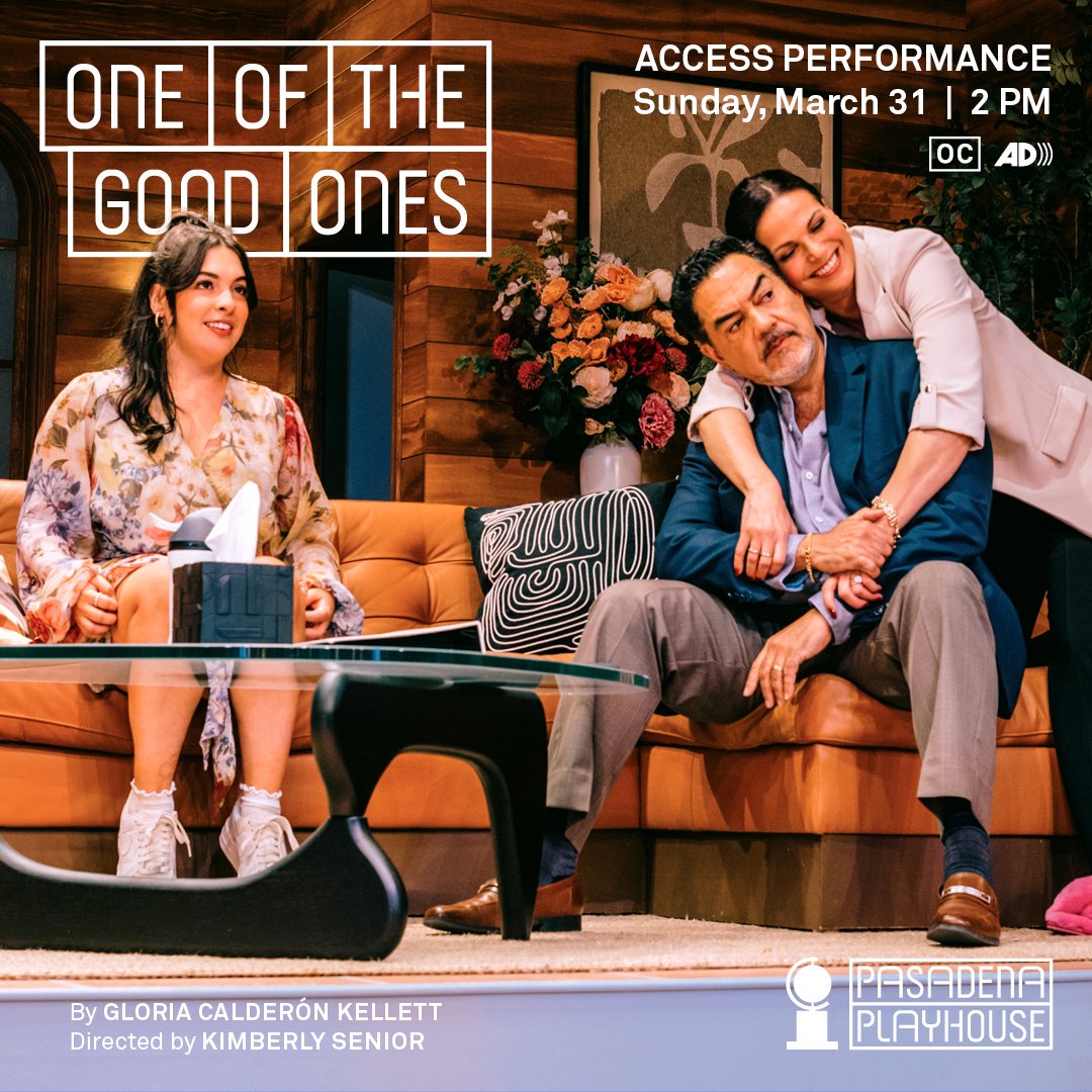 Our #AccessPerformance of #OneOfTheGoodOnes is on Mar 31 at 2:00 PM! Learn more about Open Captioned + Audio Described services and ticketing at bit.ly/3PEwFL5 or call Patron Services at 626 356 7529.