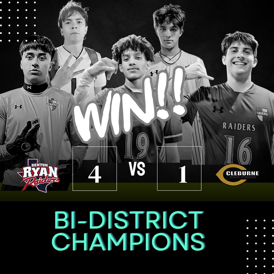 Raiders Win 4-1!!
Round 1 of playoffs in the books.
Goals: Julian Carranza (2), Chase Biering, Halen Keese
Assists: Chase Biering (2), Gio Orozco

Great win, boys!