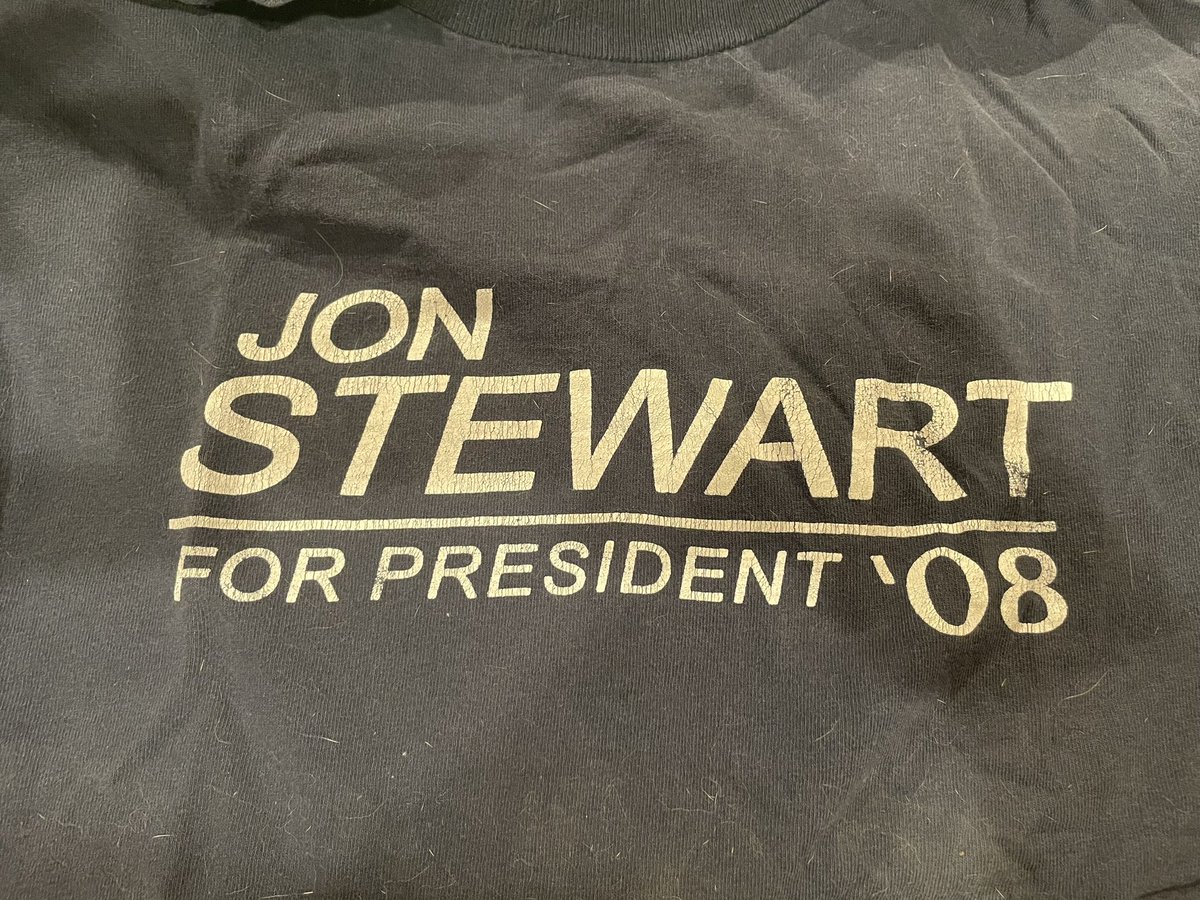 Hey @jonstewart 

I’ve kept this shirt for 16 long ass years

I’m now @DrJillStein’s Campaign Manager

1) You need to do the Stein interview

2) #UnityTicket 

Dems ain’t gonna fix themselves, we both know it