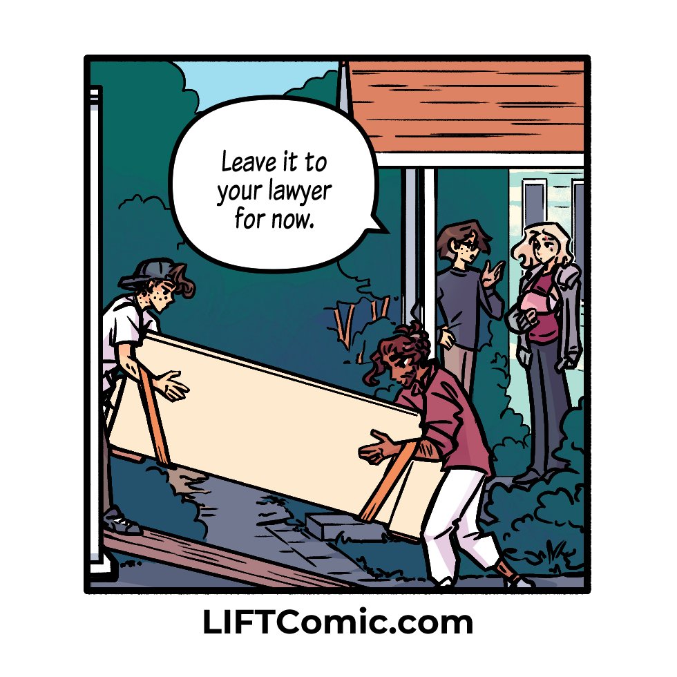 Moving house, let's go! ♥ New Living in Future Tense update is up today! NEW PAGE: liftcomic.com