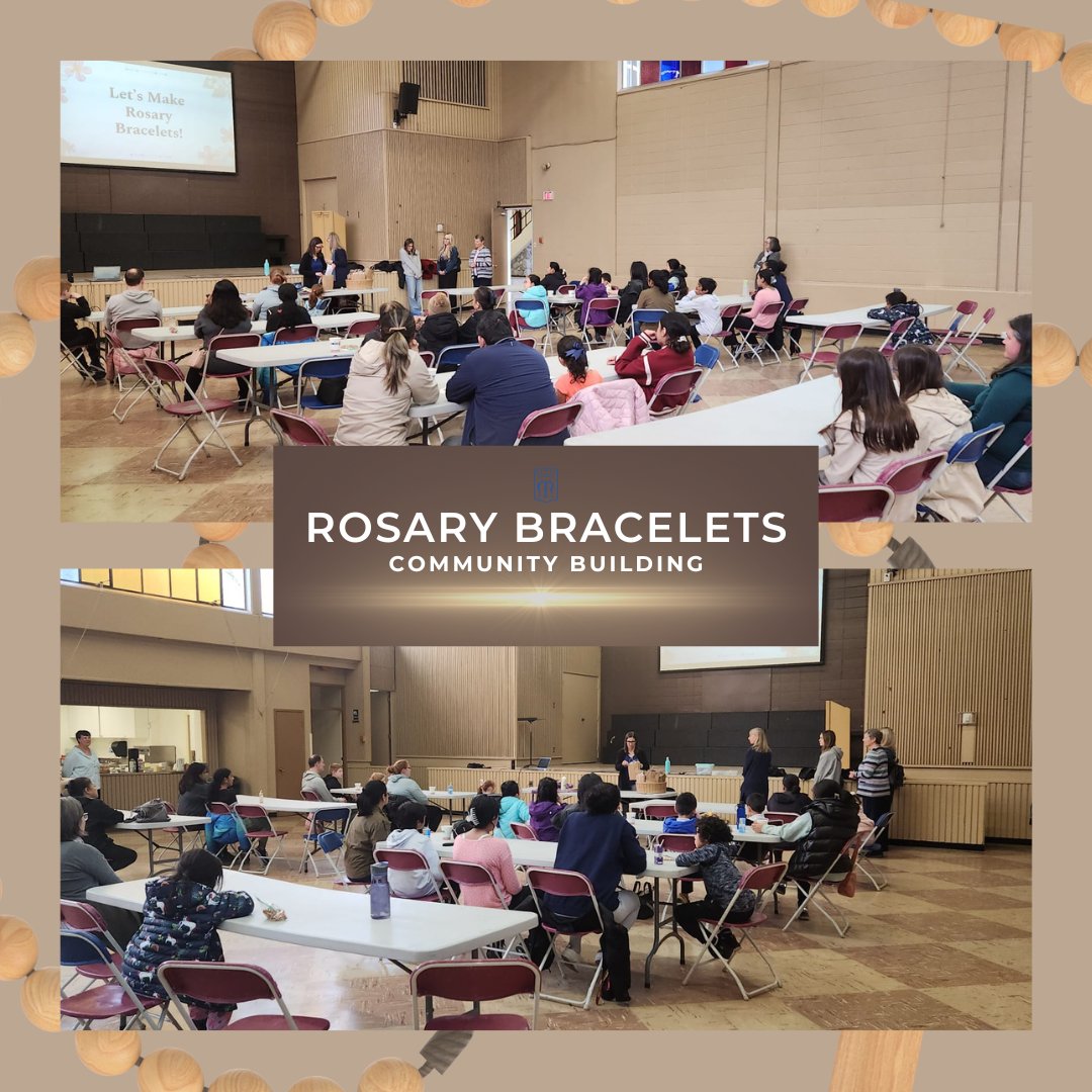 Thank you to the families who came and made rosary bracelets with us last night! What a beautiful way to start the Holy Week! Thank you to our staff who helped in organizing this community building event. Thank you Fr. Abundo for blessing the rosary bracelets! #icdeltaschool