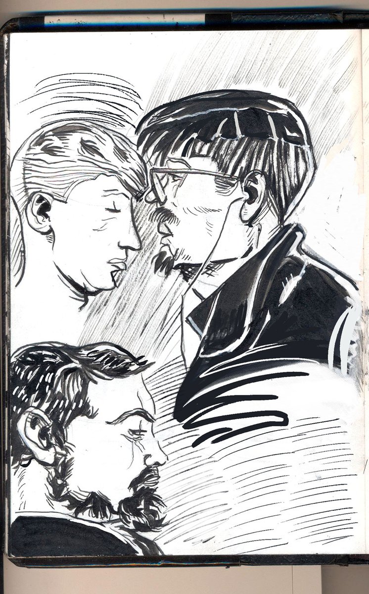 carlosxforce's tweet photo. Rostros, de la vida. #Sketch Nº173
#people #faces #sketches #tintas #inks #inksketch #sketchbook #quicksketches #inkdrawing #blackandwhite #drawing #dibujos #dailysketch #sketchbookdrawing #figuredrawing #urbansketchers #inkwashes #buenosaires #conurbano #fromlife #argentina https://t.co/SsOao0K0kU