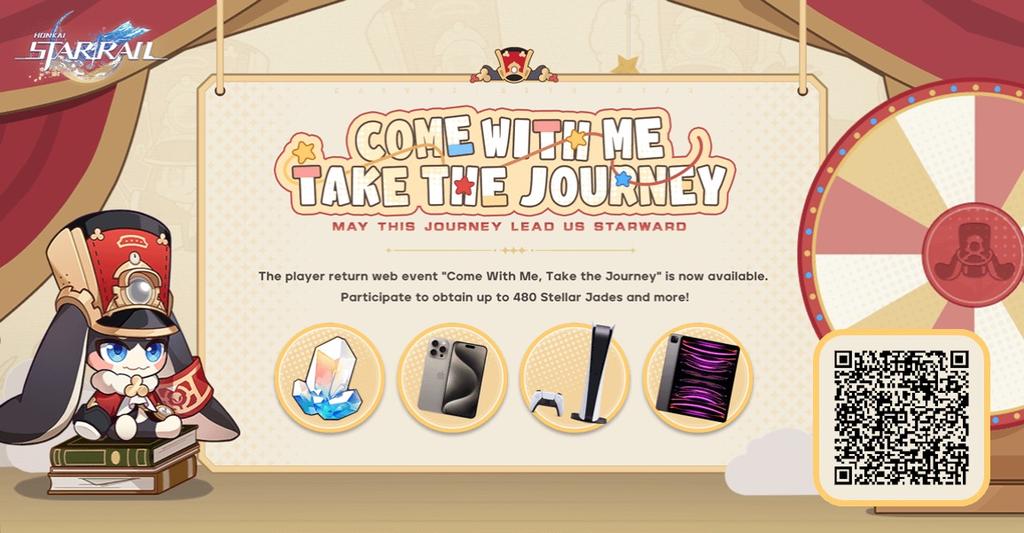 Rashaqsa's tweet photo. Invite returning Trailblazers to link up with your invitation code and log into the game to win Stellar Jades, PlayStation®5, iPhone, and other surprise rewards https://t.co/xbQ35W3i9L